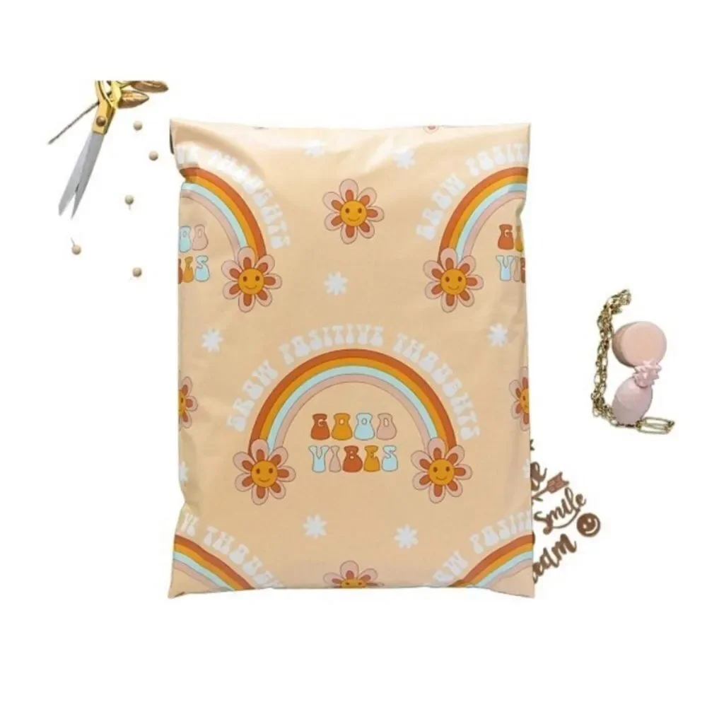 Poly mailers mixed  sizes 35 poly mailers 35 stickers